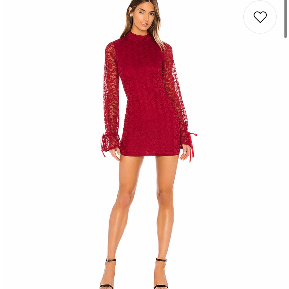 Revolve LOVERS+FRIENDS Long Sleeve Red Dress